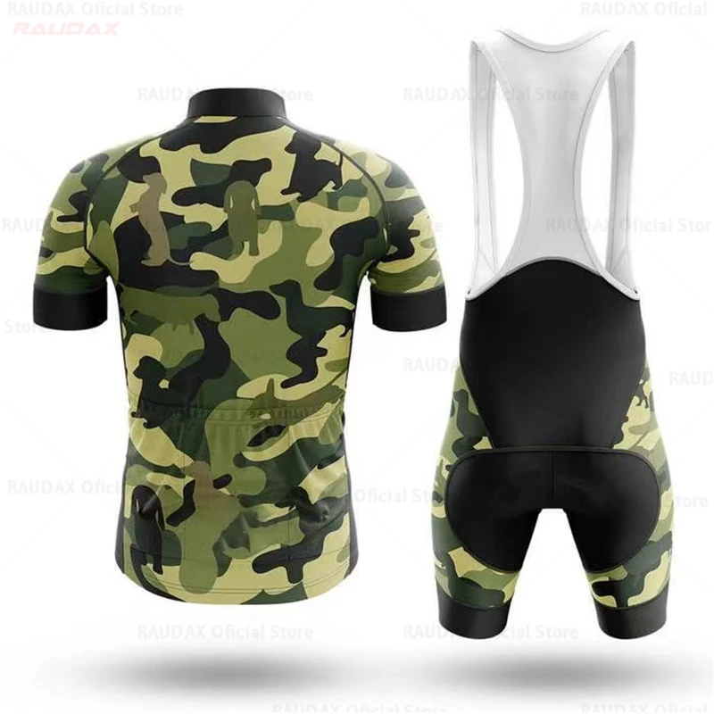 Camouflage Bike Uniform 2021 Pro Team Short Sleeve Maillot Ciclismo Man\'s Cycling Clothing Summer MTB Bike Riding Cycling Jersey