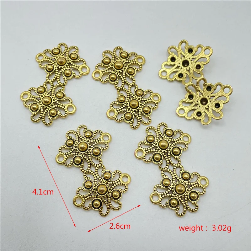 JunKang 10pcs long lantern shape necklace connector accessories jewelry making DIY handmade bracelet necklace pendant material