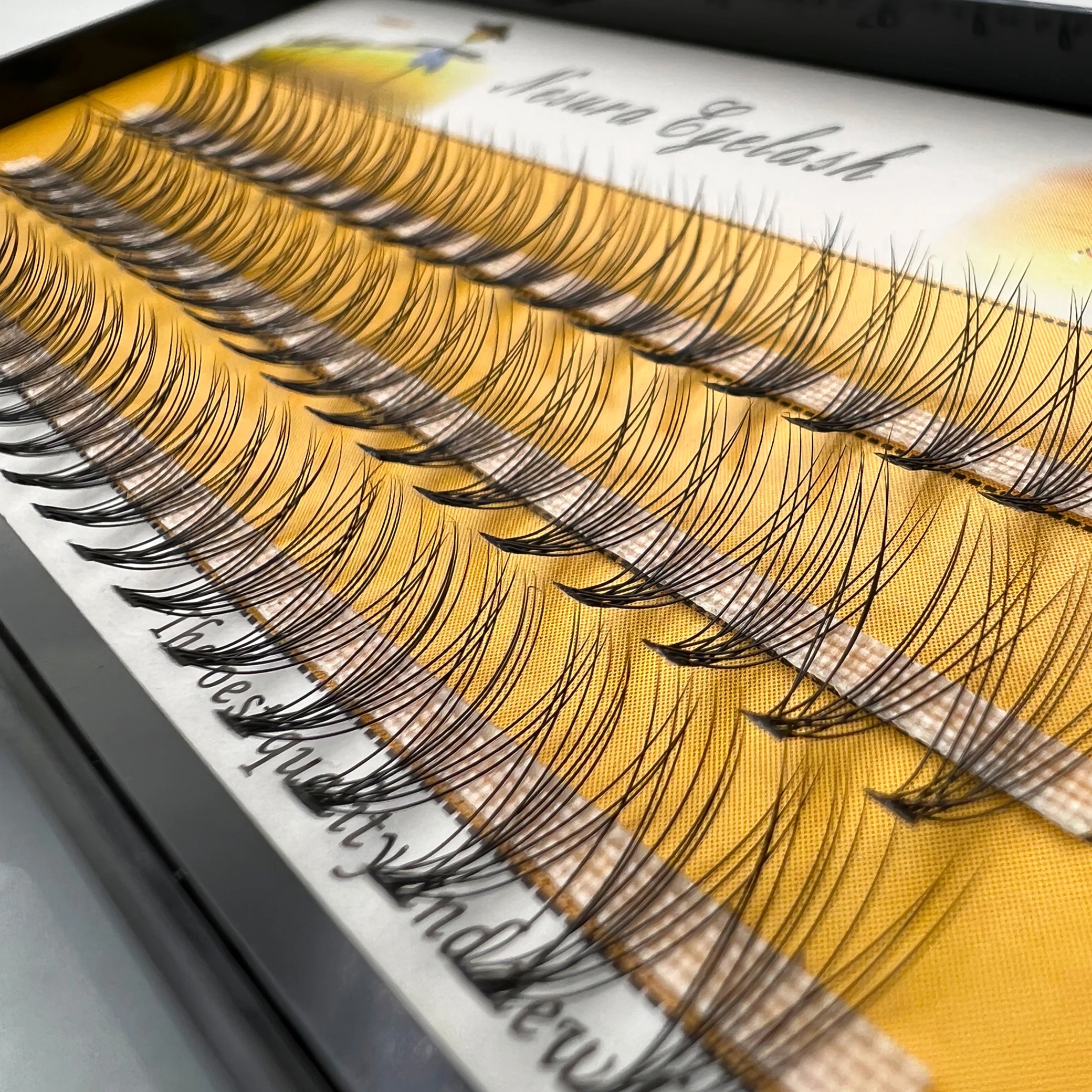 60 Bundles/Box Individual Lashes, 10D 0.1/0.07mm Eyelash Extension ,Natural Style Individual Eyelashes Handmade Eyelash Bundles