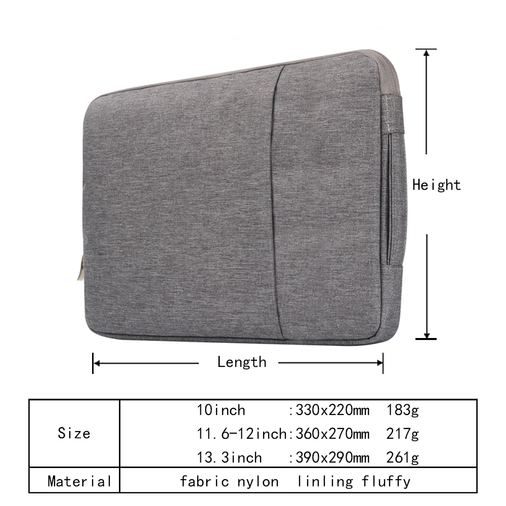 Laptop Bag for Apple Macbook Air 11/12/13/15/16 Inch Waterproof Notebook Bag for A1370 A1465 A1369 A1466 A1932 A1278 A1286