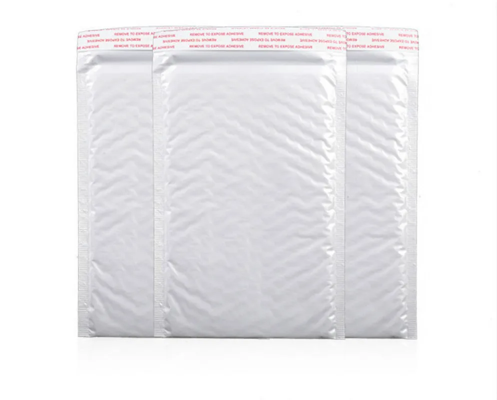 Plastic White Foam Envelope Bag Mailers Padded Shipping Envelope with Bubble Mailing Bag Gift Wrap Packaging Bags 10pc 13*13cm