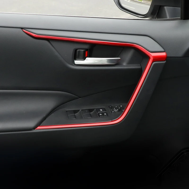 For Toyota RAV4 XA50 2019 2020 2021 2022 2023 2024 2025 RAV 4 Hybrid Car Door Panel Armrest Cover Trim Door Handle Accessories