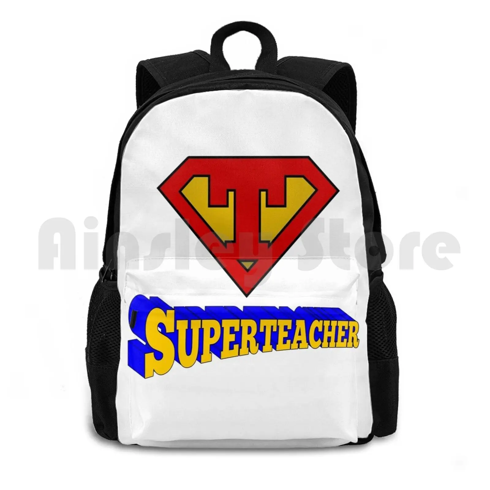 

Забавный супергерой-Superteacher-Strength Courage Bravery Humor, уличный походный рюкзак, водонепроницаемый рюкзак для кемпинга, путешествий, забавный супергерой