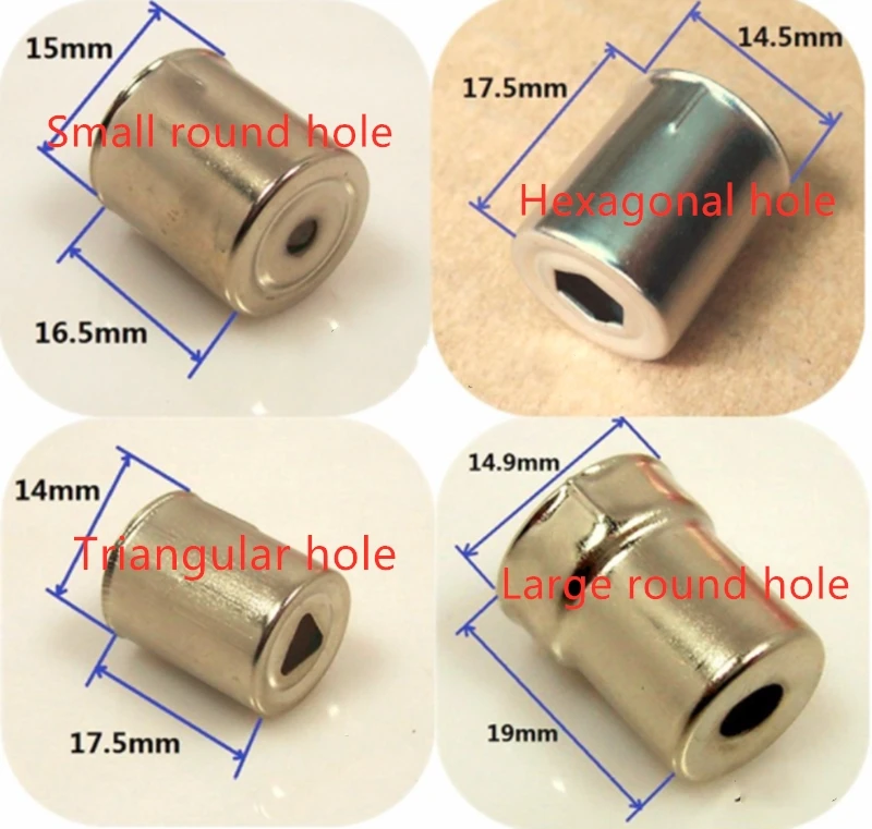 Universal magnetic control microwave oven antenna cap steel cap small round hole hexagonal hole triangular hole large round hole