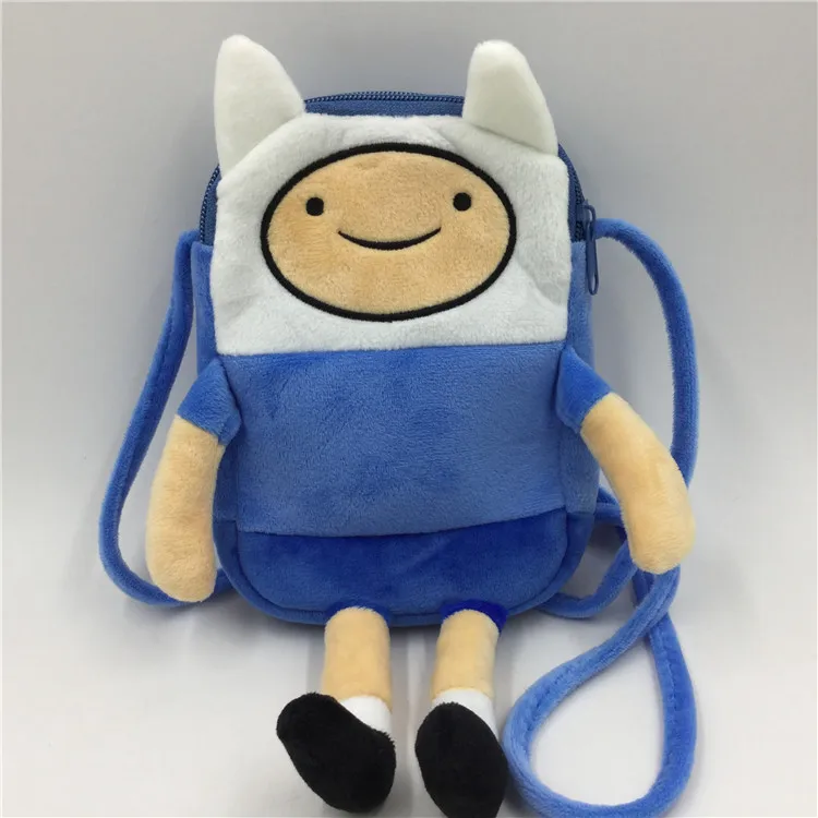 Cute Adventure Time Plush Crossbody Bags for Women Small Phone Bag Girls Kids Mini Shoulder Messenger Bag Coin Purse Wallets