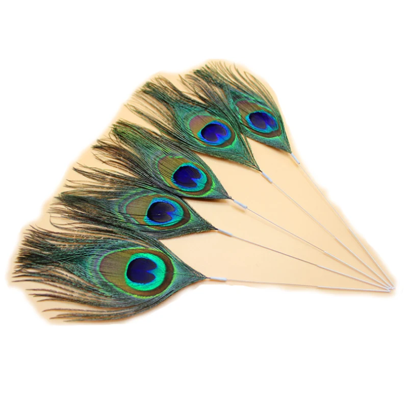 Silver color  Needle Peacock Tail Feather Massage cheeks, ears, neck, pleasure, fun tool SPA