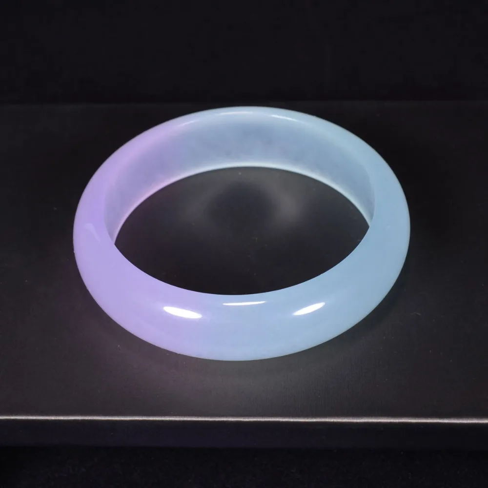 100%Jade Bracelet Wide Cuff Nature Quartzit BEAUTIFUL Purple Charm Sweet Bangle Lucky Jewelry Accessories Gift Attractive Crafts