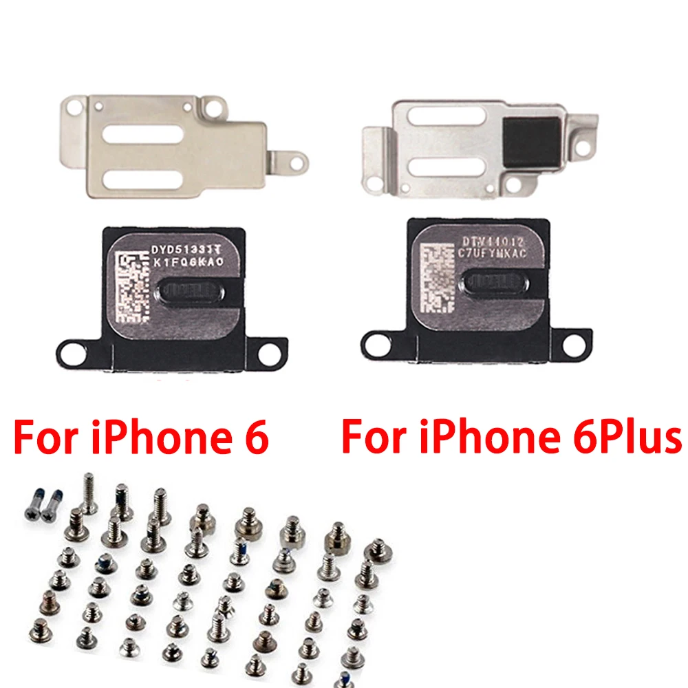 Top Ear Speaker For iPhone 6 6Plus 6sPlus 7 7P 8 Plus Earpeice Listening With Bracket And Full Screws Set