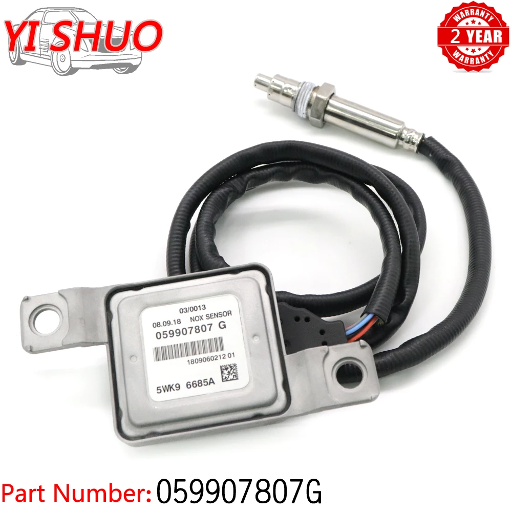 

Car 059907807G New Nitrogen Oxygen Nox Sensor For Volkswagen Touareg TDI 3.0L-4.6L Audi Q7 5WK96685A 2009-2014 Downstream