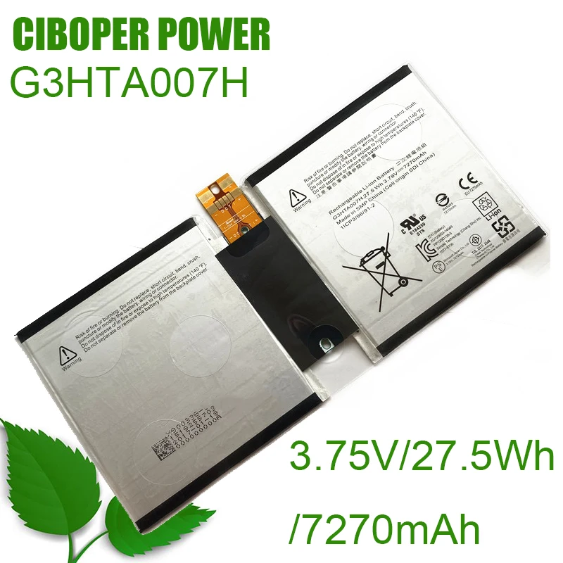 CP Tablet Battery G3HTA003H G3HTA004H G3HTA007H 3.78V/27.5WH/7270mAh For Surface Pro 3 1645 1657 Serie Tablet