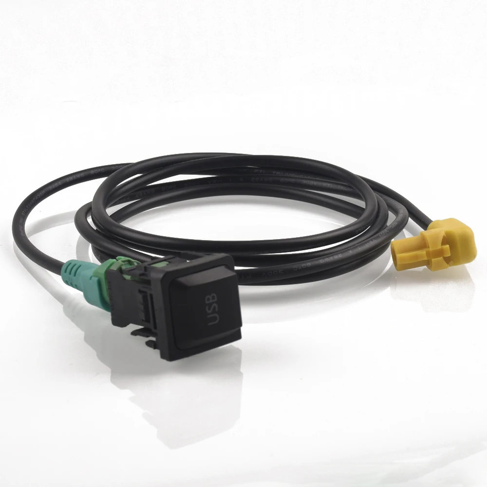 USB AUX التبديل كابل تسخير RCD510 RCD300 + لشركة فولكس فاجن للجولف MK6 ل جيتا MK5 ل ساجيتار لبولو #1