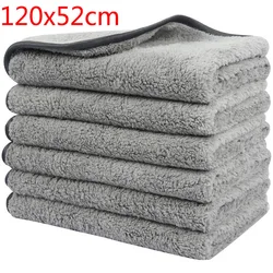 120x52cm Super Absorbent Cars Care Polishing Towels Detailing Car Cleaning Cloths Rags Plush Microfiber Washing Drying Towel