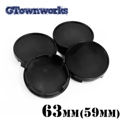 4pcs 63mm Wheel Hub Cap For 1LB77DD5AC 1LB77SZ0AC 1LB77DX8AC 1LB77RXFAC Rim Hubcap Dust Cover Car Accessories Black ABS Plastic