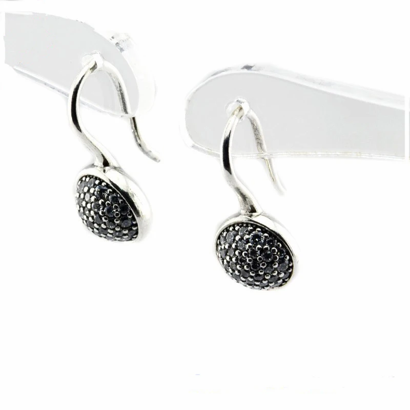 

Женские серьги-кольца из серебра 925 пробы, с фианитом