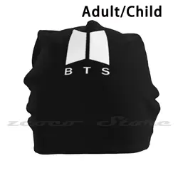 Logo Personalized Pattern Knit Hats Plus Size Elastic Soft Cap Boys Kpop Korean Pop Asian Asia Jungkook Taehyung Suga Jin Jimin