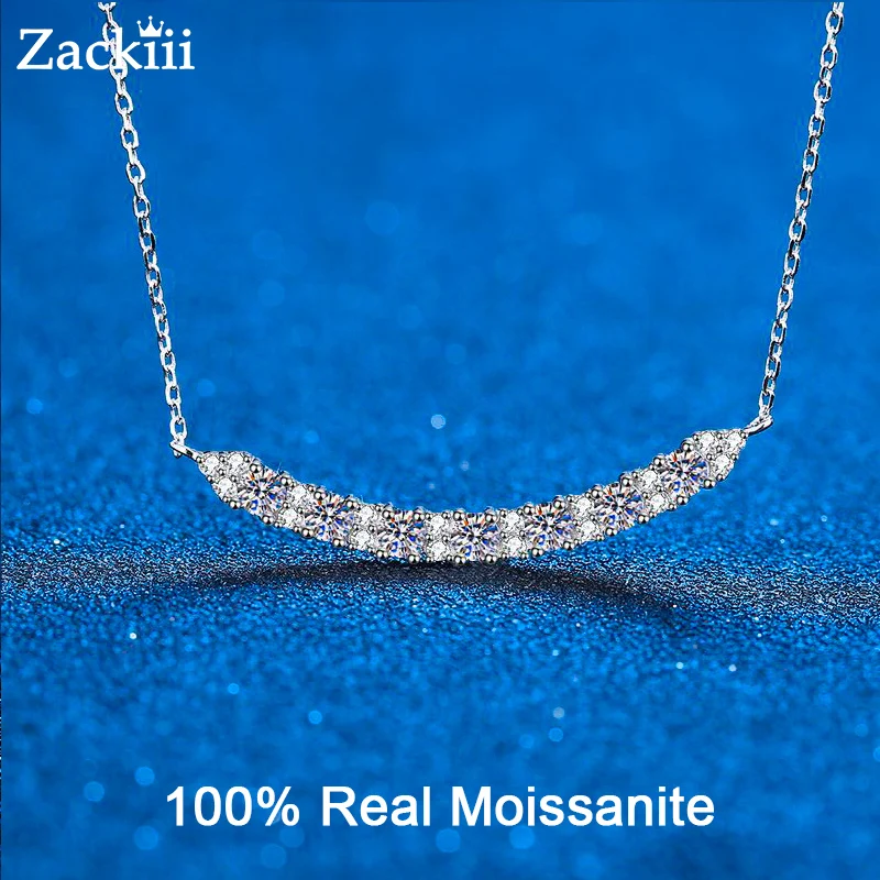 colar moissanite de prata esterlina para mulheres joalheria fina barra de equilibrio pingente de diamante vvs lab 01