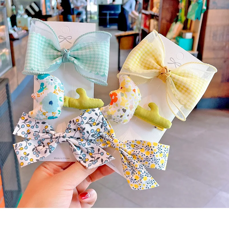 

Korea Solid Bowknots Hair Clips For Girls Sweet Boutique Hairpins Handmade Barrettes Headwear Kids Personalized Hair Accessories