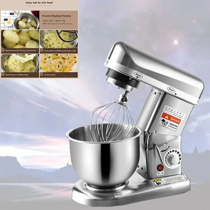 

Kitchen Food Stand Mixer 10L Stainless Steel Bowl Cream Egg Whisk Blender Cake Dough Bread Mixer Maker Machine 500W