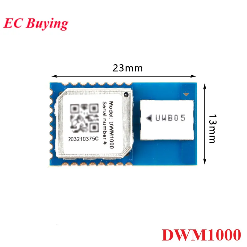 DWM1000 BU01 UWB Indoor Position Module DW1000 3.3V Hoge Precisie Ultra Wide Ranging Module Met Indoor Positionering