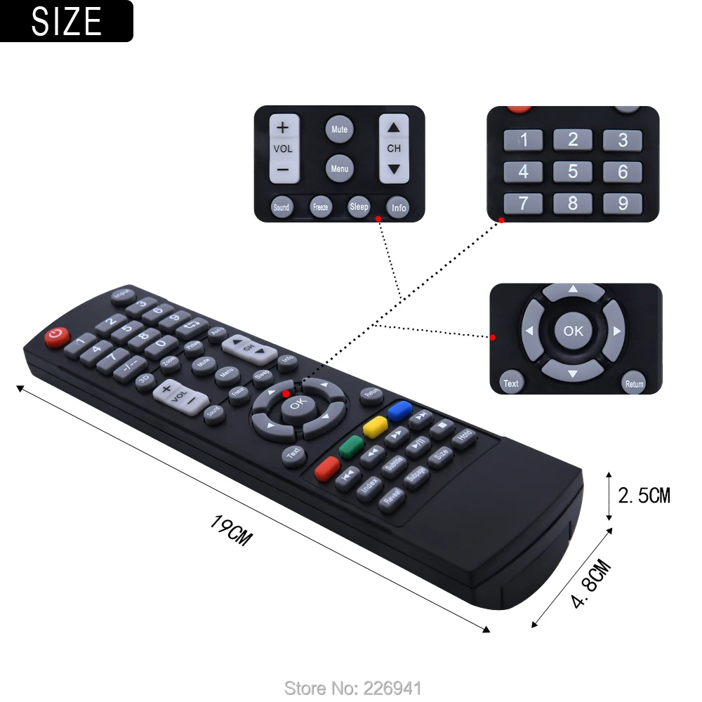 New Original remote control 398GRABD2NEACT for AOC LE32A1335/64 3D LCD TV Fernbedienung LE40H137M LE32W234F LE32D1332 LE32D3140