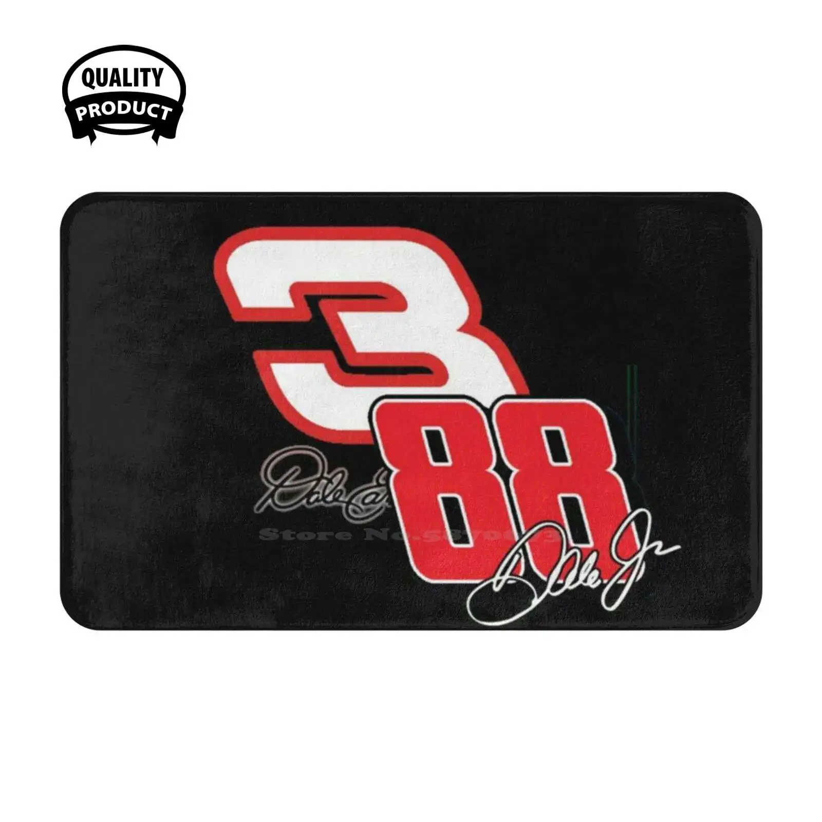 The 3 And The 88 Soft Cushion Home Carpet Door Mat Car Rug Cool T S Dale Sr Dale Jr 3 88 Rcr Hms Racing Motor Sport Circle