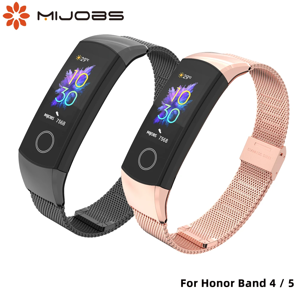 

Металлический ремешок для Honor Band 5, браслет из нержавеющей стали для смарт-браслета Honor Band 4