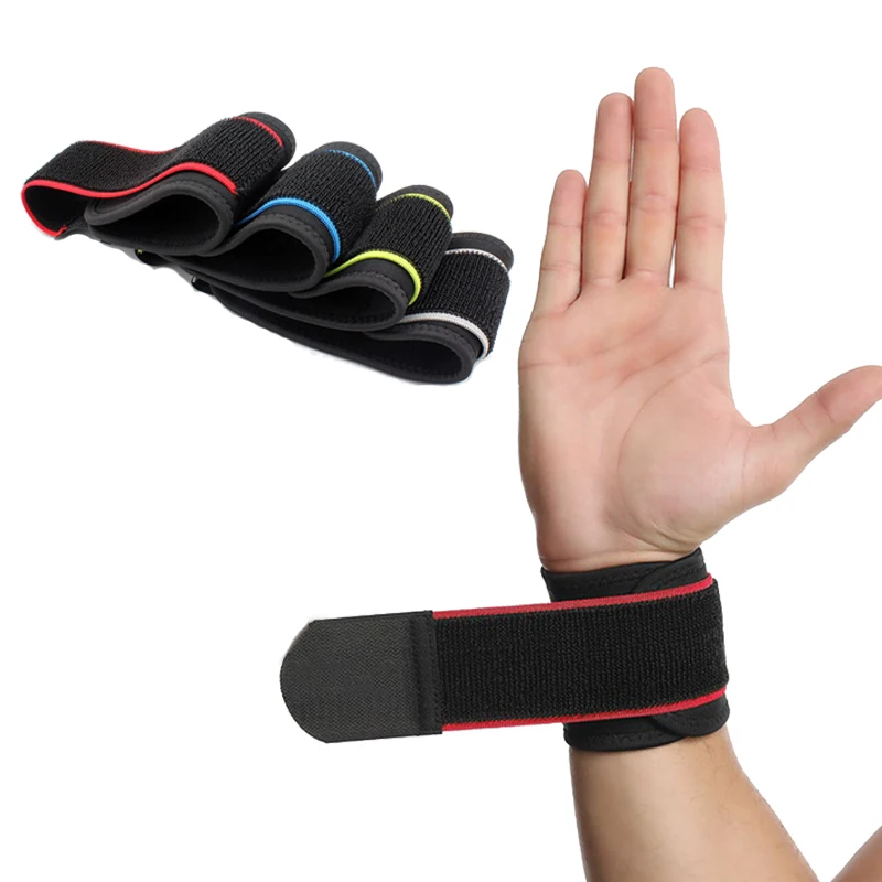 1PCS Adjustable Sports Wrist Brace Wrap Support Band Gym Strap Safety Sports Wristband Protective Hand Bands