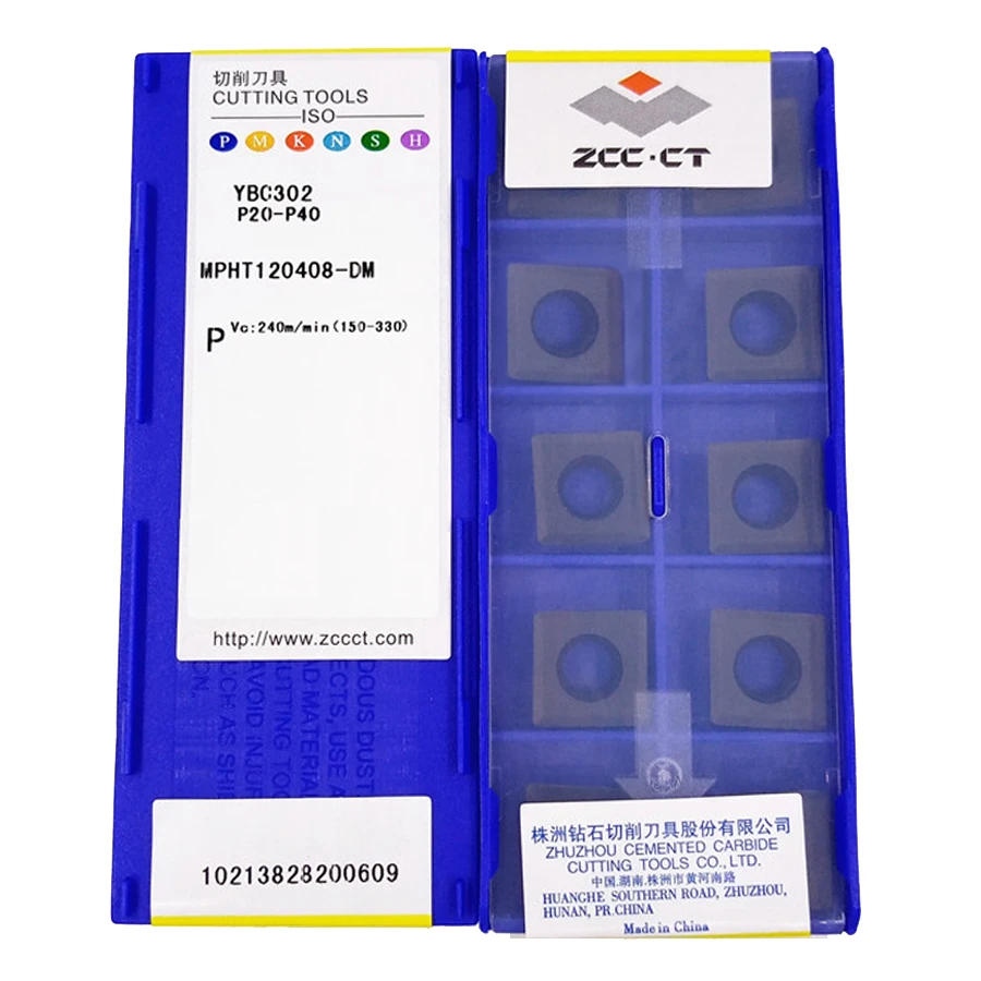 

ZCC.CT MPHT060304 MPHT080305 MPHT120408-DM YBC302 YBM253 YB9320 Carbide Insert MPHT Inserts