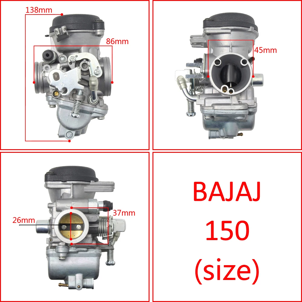 Motorcycle Dirt Bike BAJAJ150 Carburetor CARB 150CC BAJAJ Pulsar 150 image 2