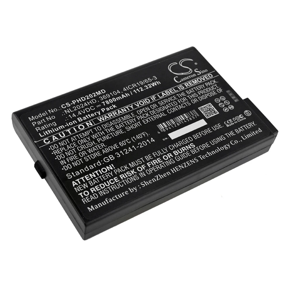 Cameron Sino Battery for Artisan E-6605 fits PMS Lasair II 310 PMS Lasair II 310B PMS Lasair II 350L Medical Replacement battery