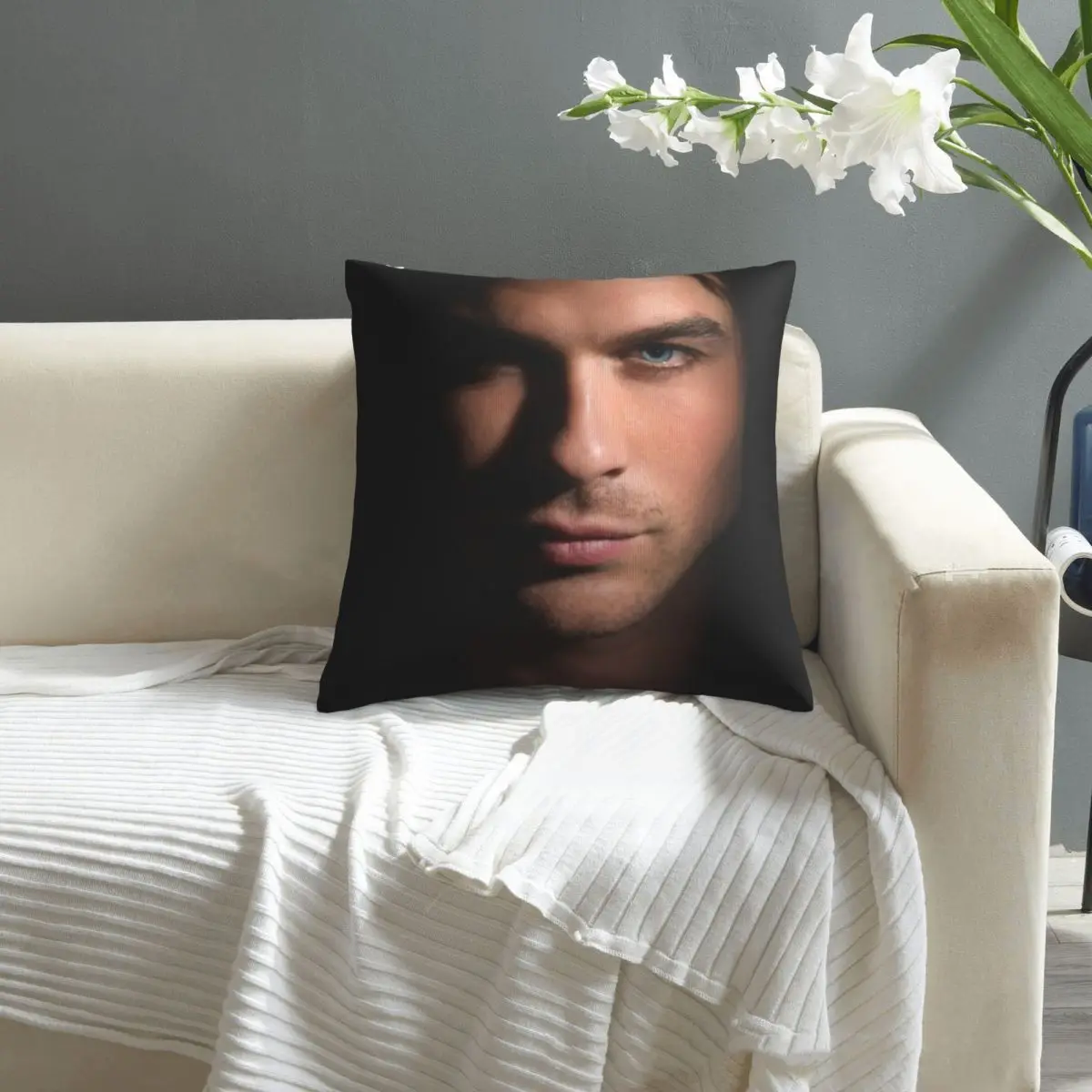 

Damon Salvatore pillowcase printed cushion cover sofa waist pillow pillow cover