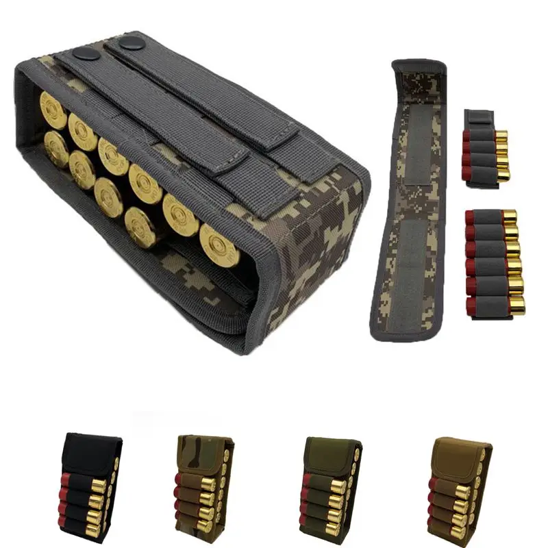 Shotgun Cartridge Belt Bag Shell Tactical Airsoft Bullet Holder Hunting 12 Rifle Gauge Carrier Case Ammo Pouch Bag