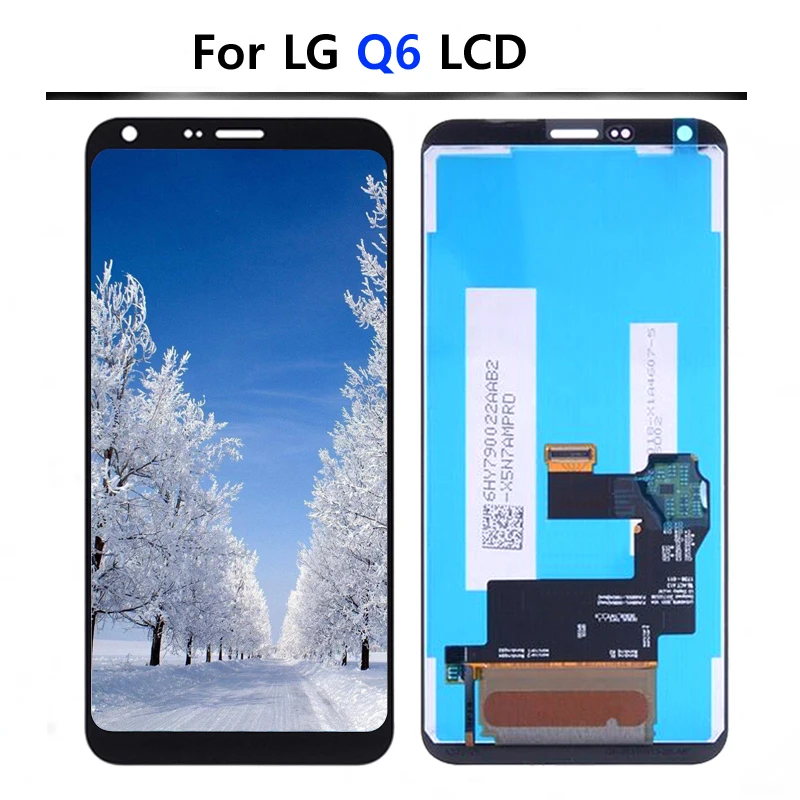 100% Tested LCD For LG Q6 LG-M700  M700A US700 M700H M703  LCD DIsplay + Touch Screen Digitizer Assembly With Frame