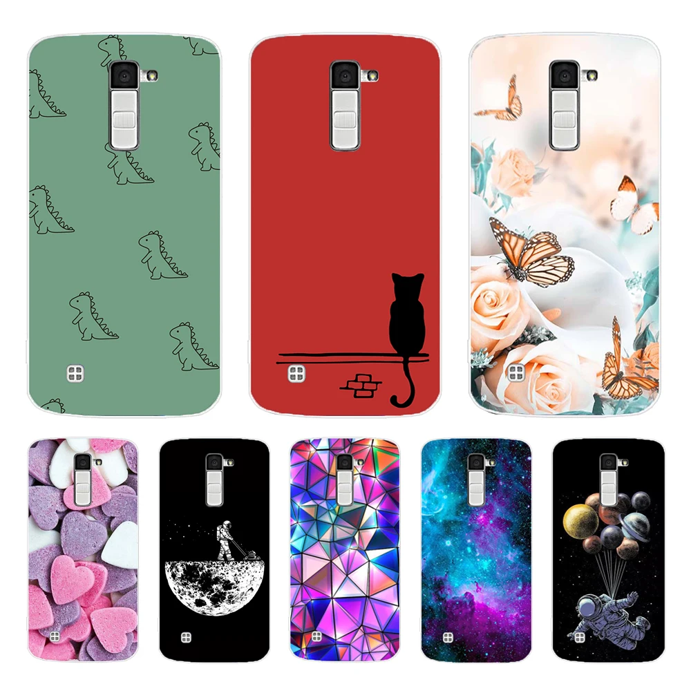 For LG K10 Cover Soft TPU Phone Case For LG K10 LTE K420N K430 painting Cases Silicone Back Cover For LG K10 2016 Capas Fundas