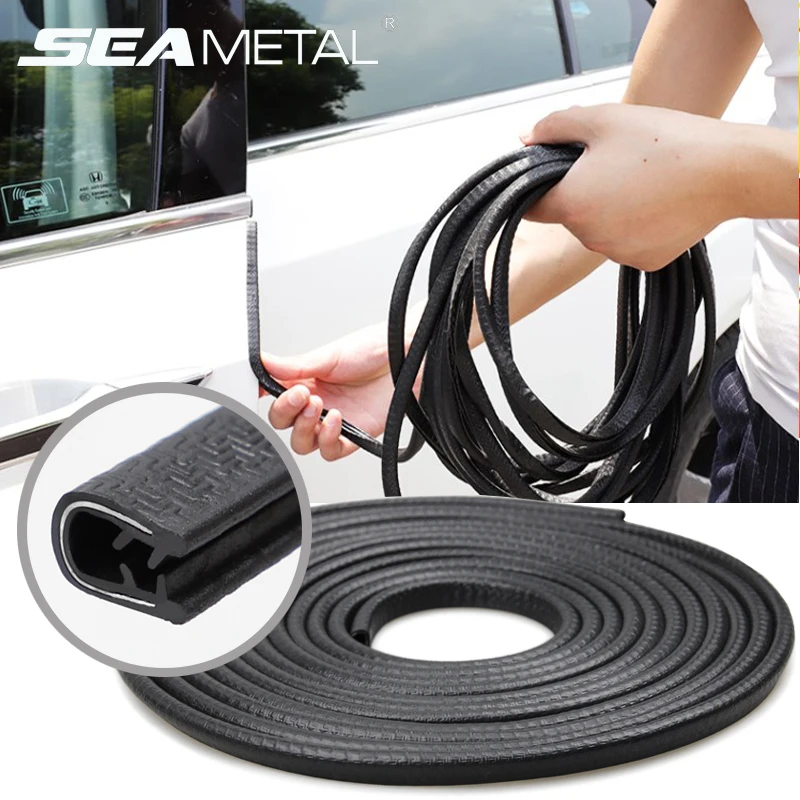 2/5/10m Car Door Seal Edge Protector Auto Sealing Tape Strips Guard Trim Automobile Door Trunk Stickers Decorative Seal for Cars