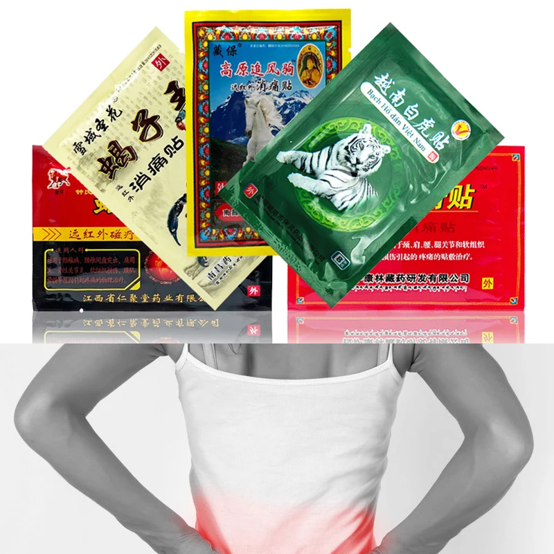 8PCS Pain Patch Relief Body Neck Massage Medicated Plasters Pain Ointment For Joints Chinese Herb