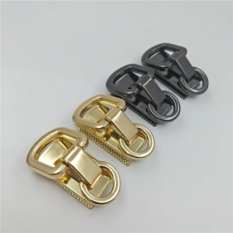 (10 PC/lot) metal plating processing leather handbag aglet chain link buckle decorative accessories