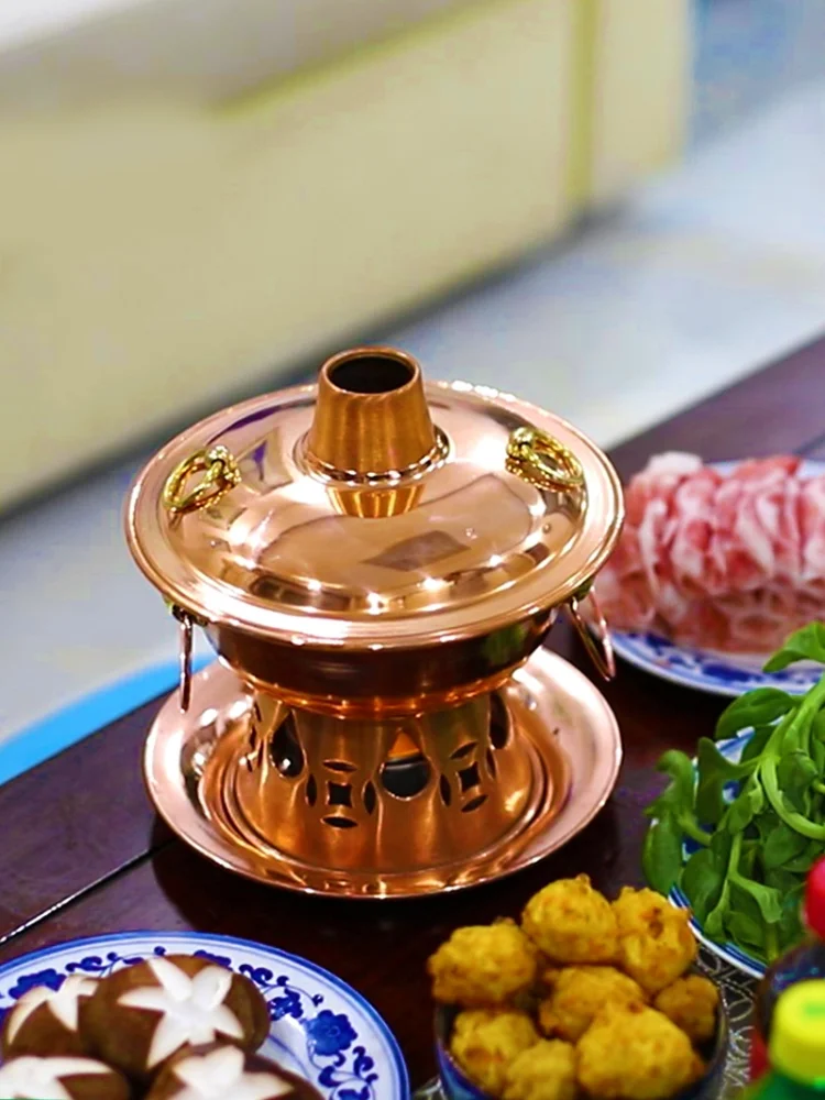 

zq Alcohol Stove Small Hot Pot Hotpot Single Hot Pot Stove Household Pure Copper