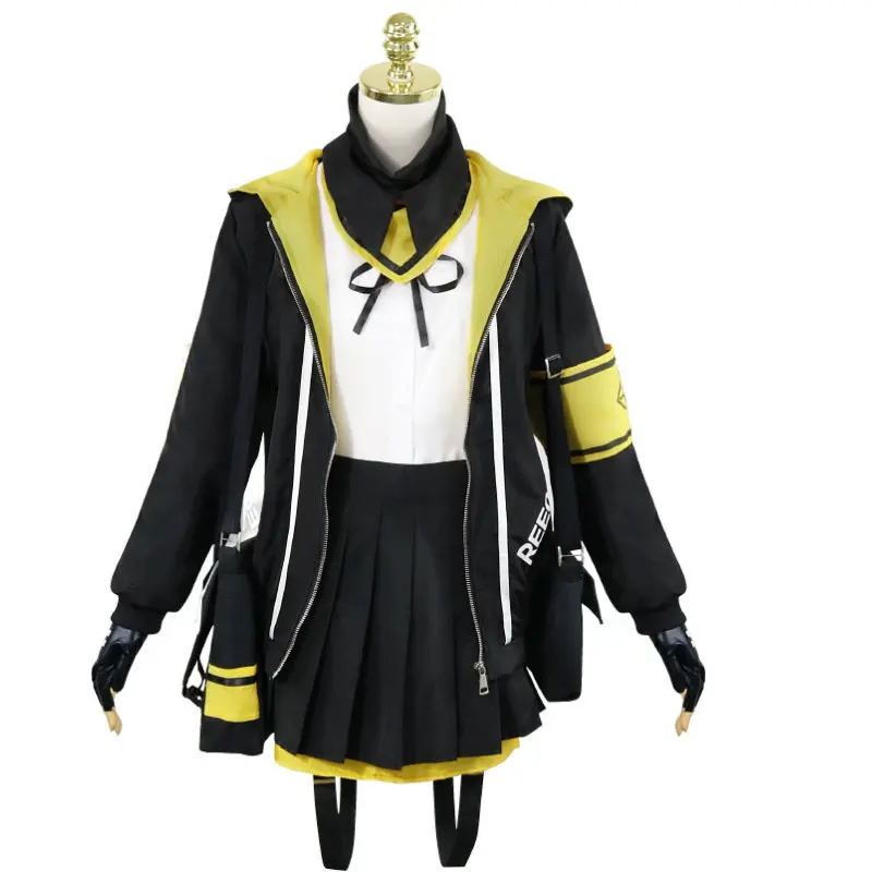 حار أنيمي لعبة الفتيات فرونتلاين Ump45 تأثيري ازياء موحدة مجموعات كاملة تشمل سترة قميص تنورة شعر مستعار أكياس قفازات اكسسوارات