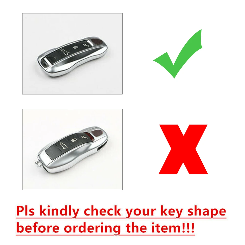 For Porsche 911 Cayenne Panamera Car Remote Key Case Protection Key Shell Cover Housing 7 Colors