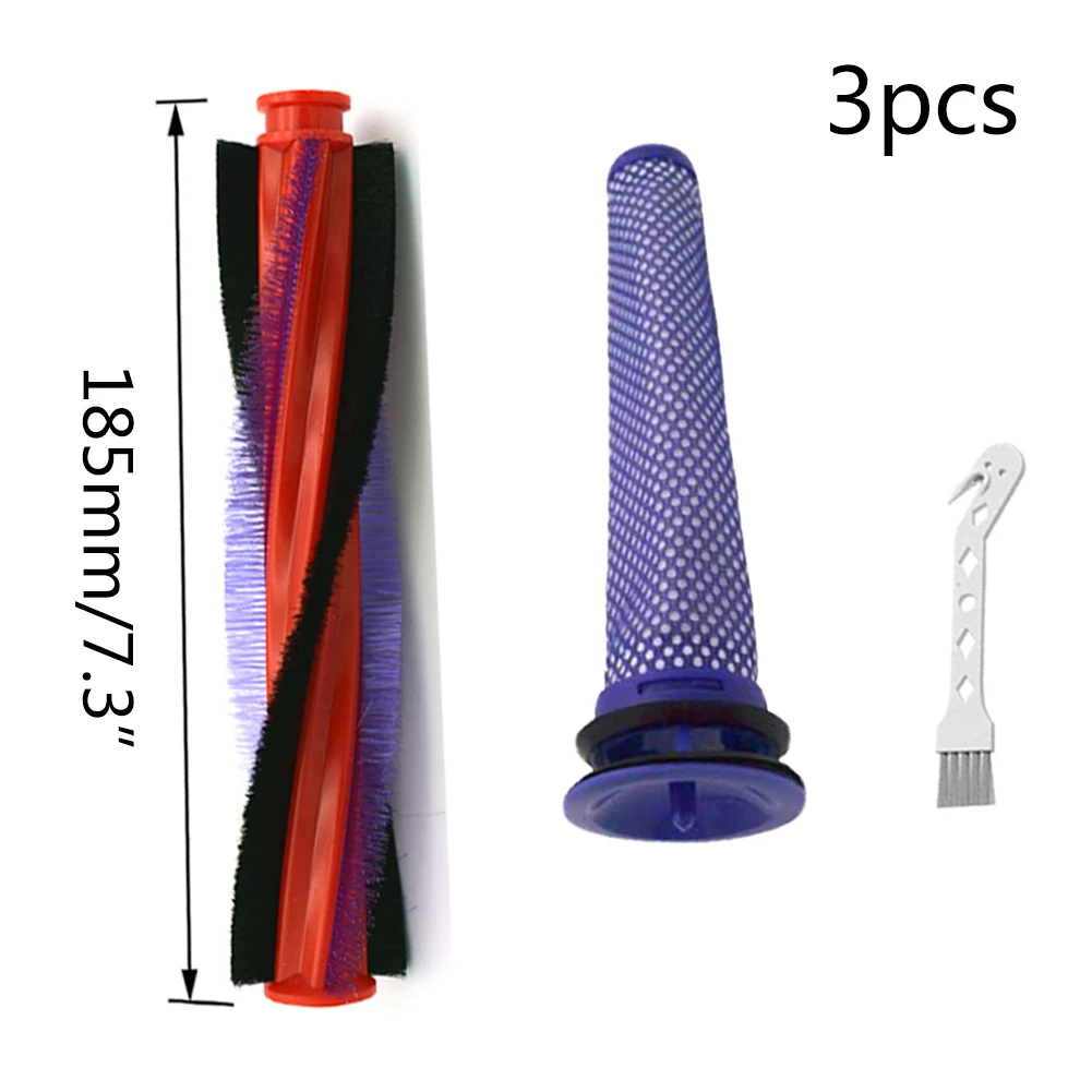 185/225mm Roller Brush Bar Brushroll End Cap For Dyson V6 Animal Fluffy SV03 Cordless Brushroll Brush Roller + End Cap Cover New