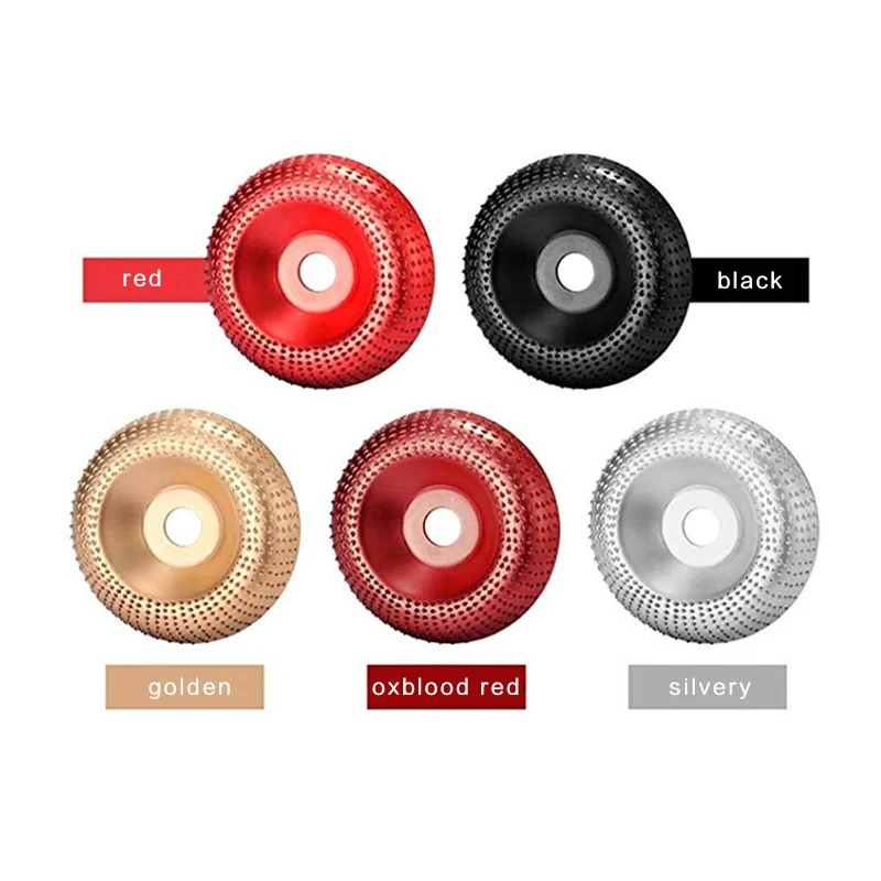 Round Wood Angle Grinding Wheel Abrasive Disc Angle Grinder Carbide Coating  Shaping Sanding Carving Rotary Tool 16mm 22mm Bore