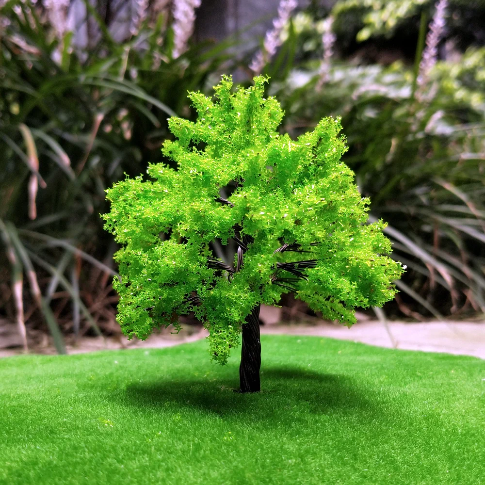 1/87 green tree model 8 cm 10 cm 15 cm high building sand table model making DIY craft model material scene layout building kit