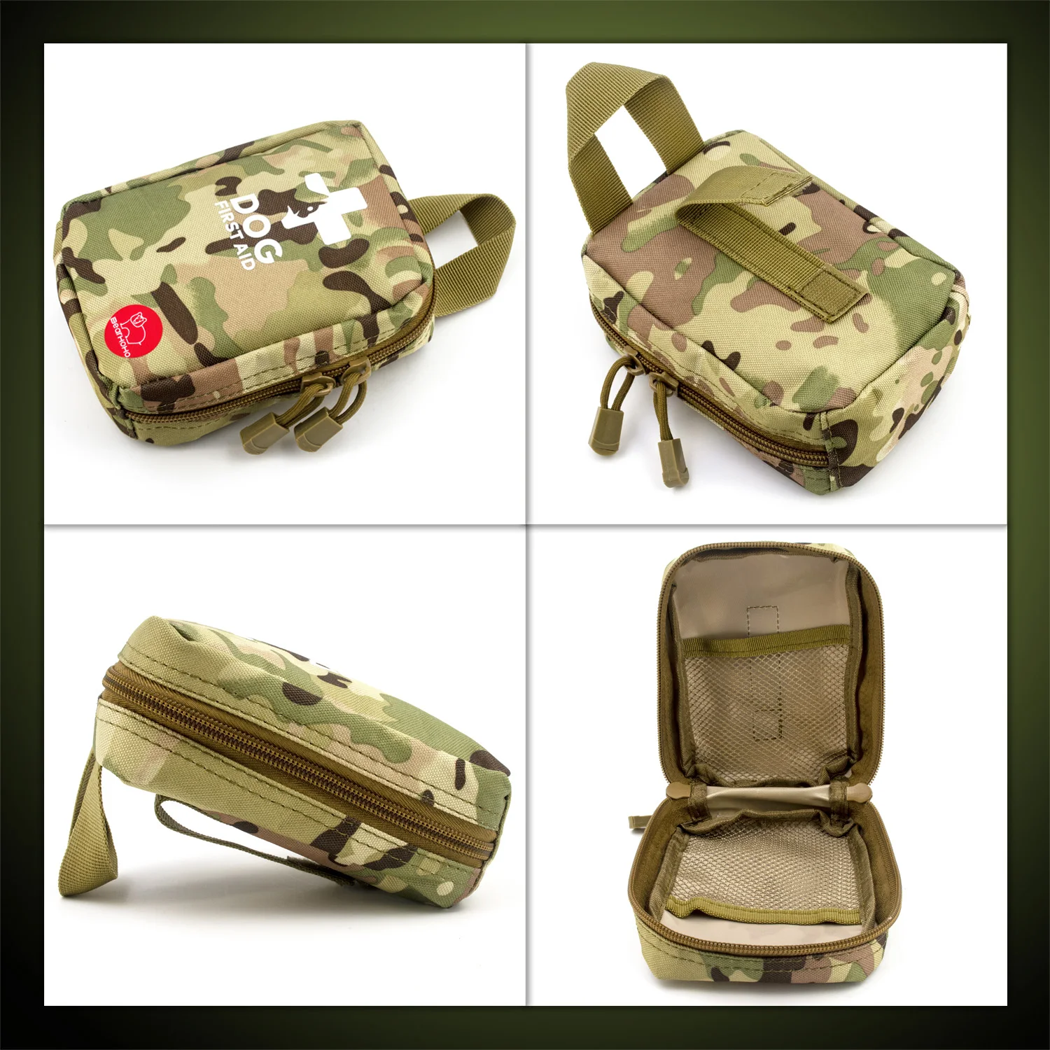 78pcs Portable Molle Pet Full First Aid Kit Emergency Rescue kit Dog Trauma Care Medical Bag For Training Hiking Hunting Camping