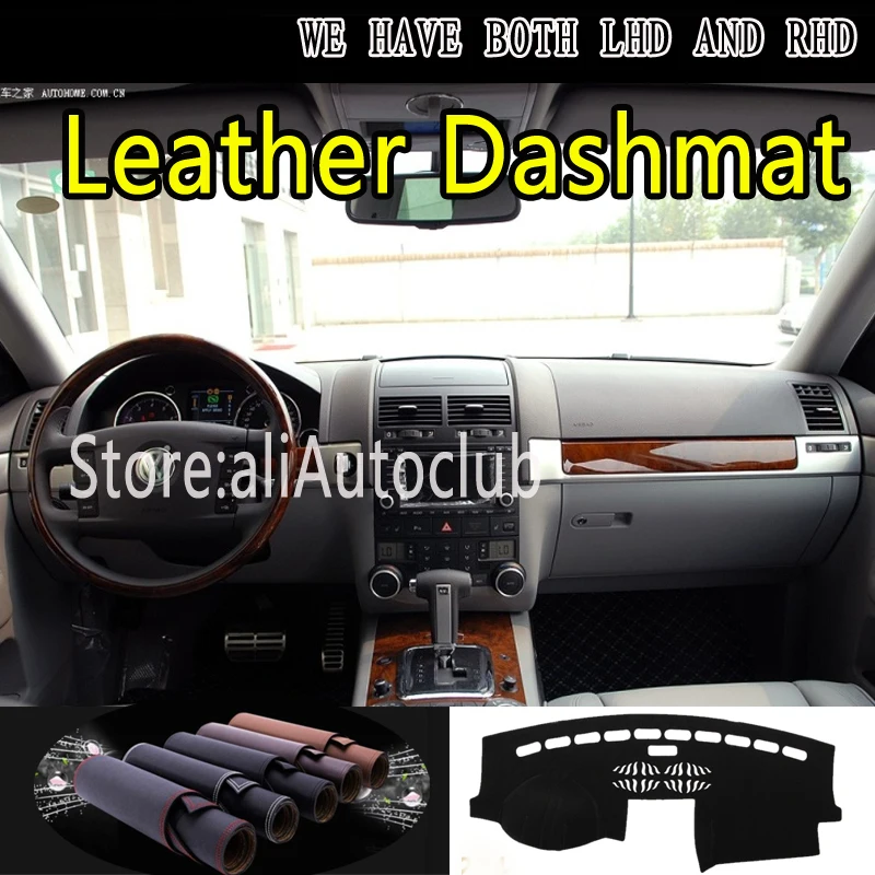 

For Volkswagen vw Touareg 7L 2002 2003 2004 2005 2006 2009 Leather Dashmat Car Styling Cover Dash Mat Dashboard Cover Carpet
