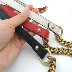 Colorful Shoulder Bag Chain Metal Chain with Leather Women Strap Bag Parts Purse Hardware Handbag Chain Buckle High Quality