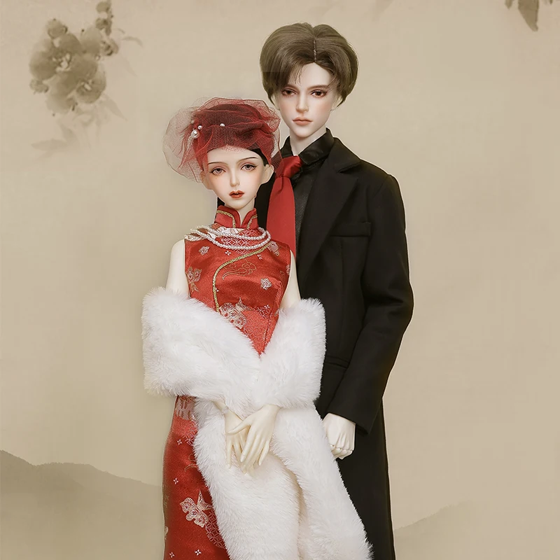 

Shuga Fairy Hame&Jaye Doll 1/3 BJD Girls Boys Cheongsam Fullset Ball Jointed Doll Life Like Artwork Resin Toys