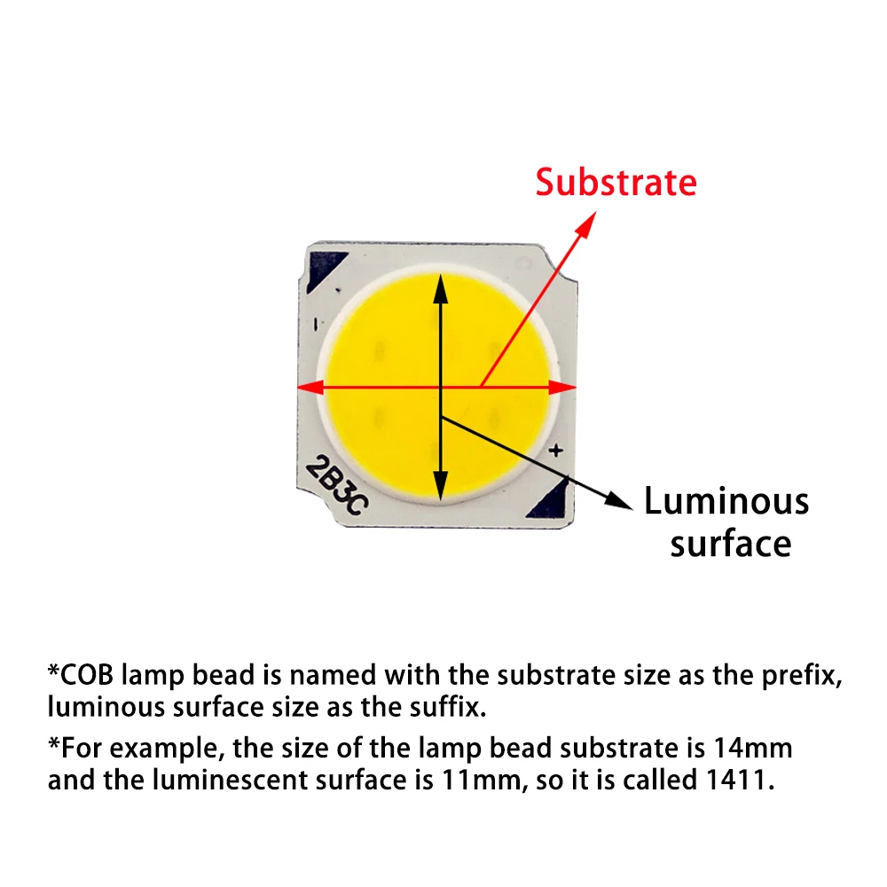 10pcs/lot LED COB Chip 3w 5w 7w 10w 1311 Cob Lamp Beads 240mA Warm White Light Source For Rail Spotlight Commercial Downlight