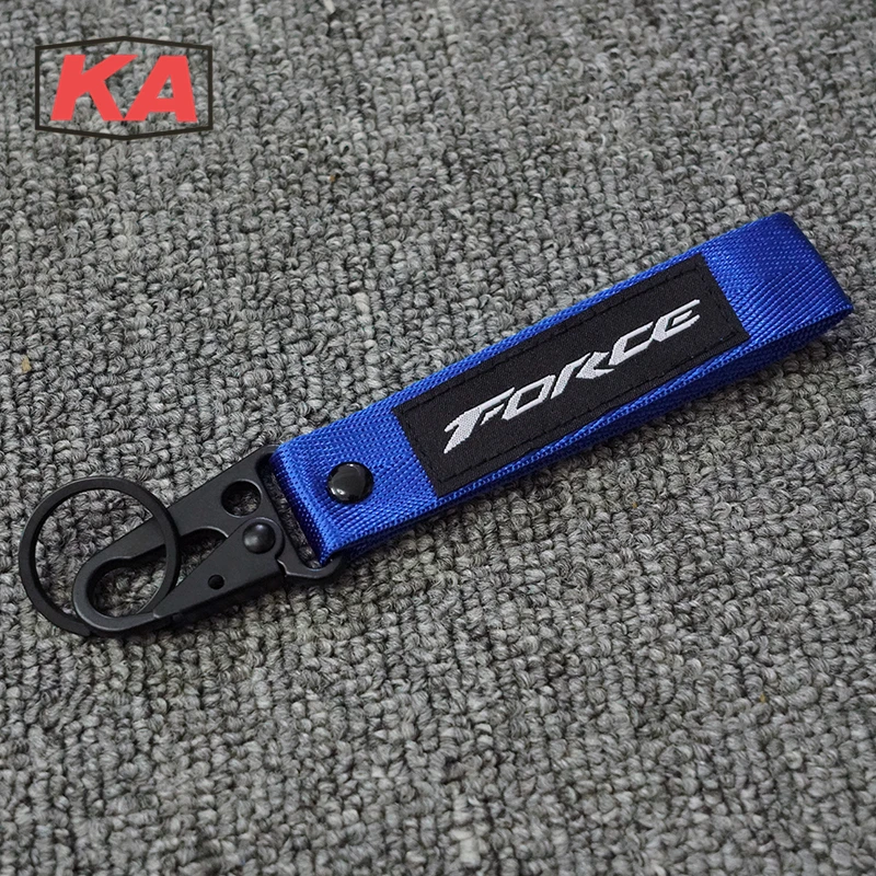 

For Yamaha Force 155 175 Force155 Motorcycle 3D embroidery keychain keyRing