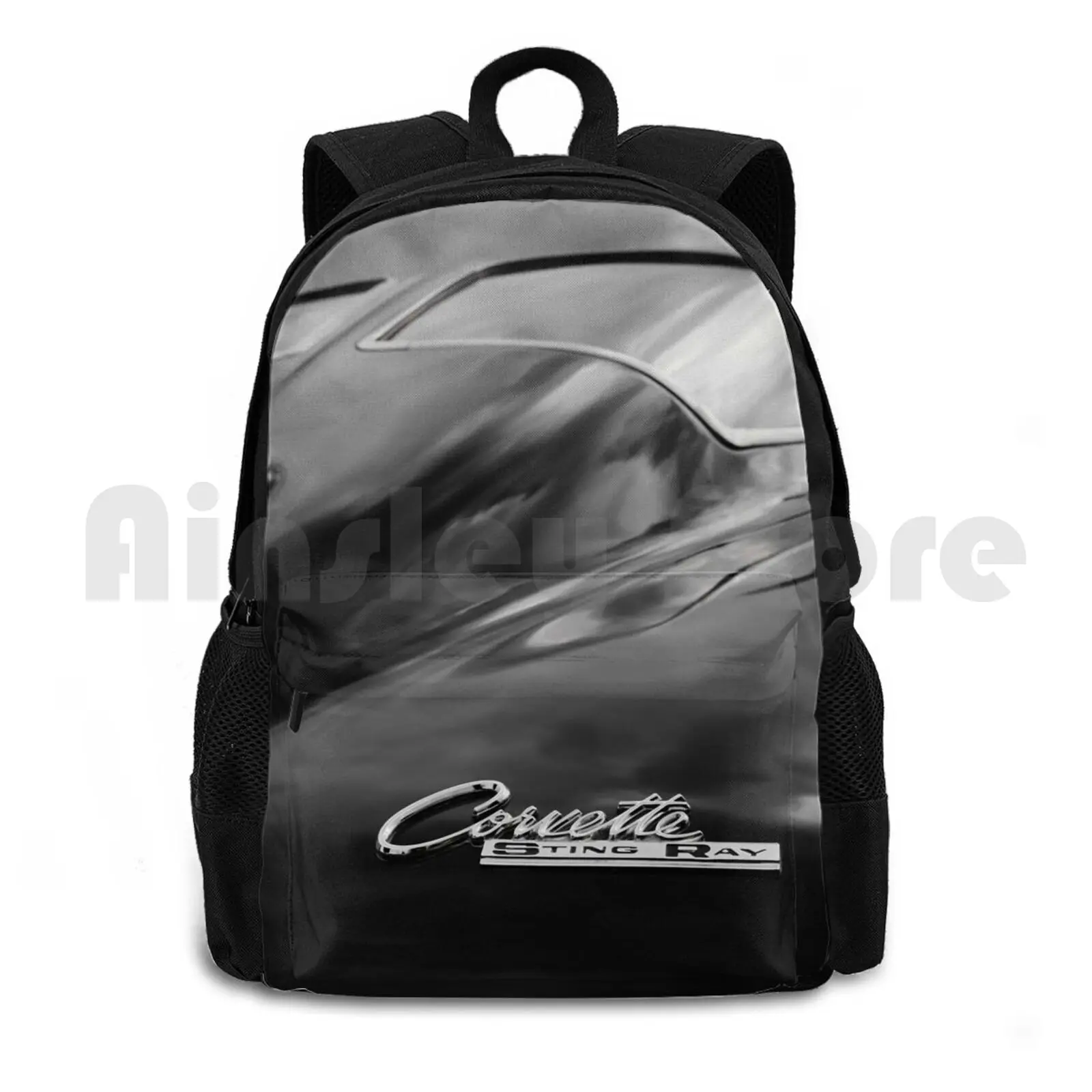 

Split Window Outdoor Hiking Backpack Riding Climbing Sports Bag 1963 Corvette Sting Ray Stingray Vette Classic